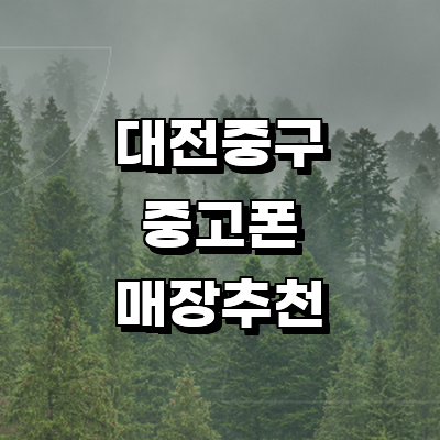 대전 중구 중고폰