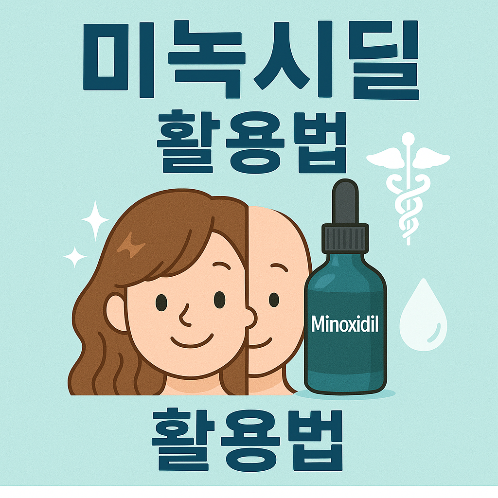 미녹시딜 100% 활용법: 모발이식 없이 탈모를 이겨내는 비법