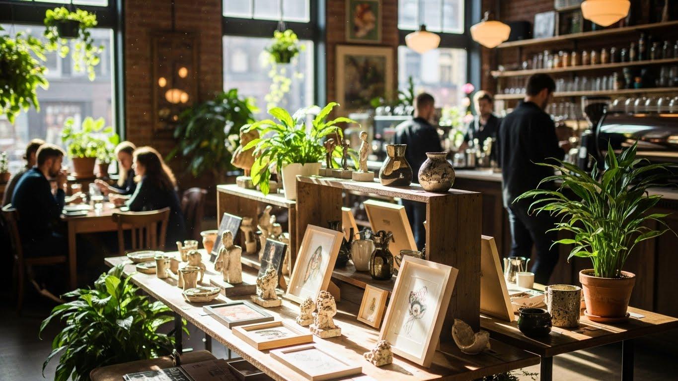 카페인테리어 전시