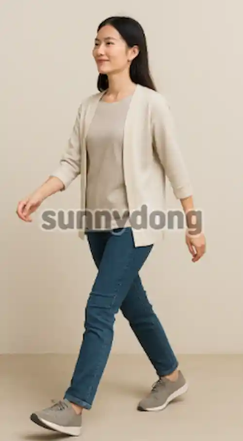 올바른 걷기 자세 이미지