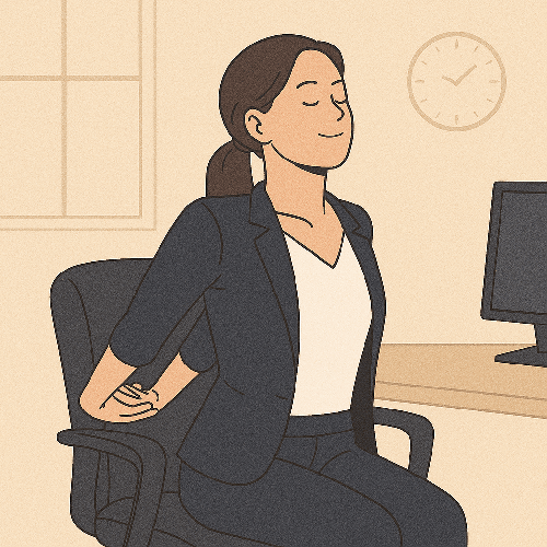 등 뒤 깍지 끼고 가슴 앞으로 밀기