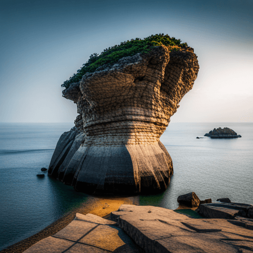 울릉도 거북바위 붕괴