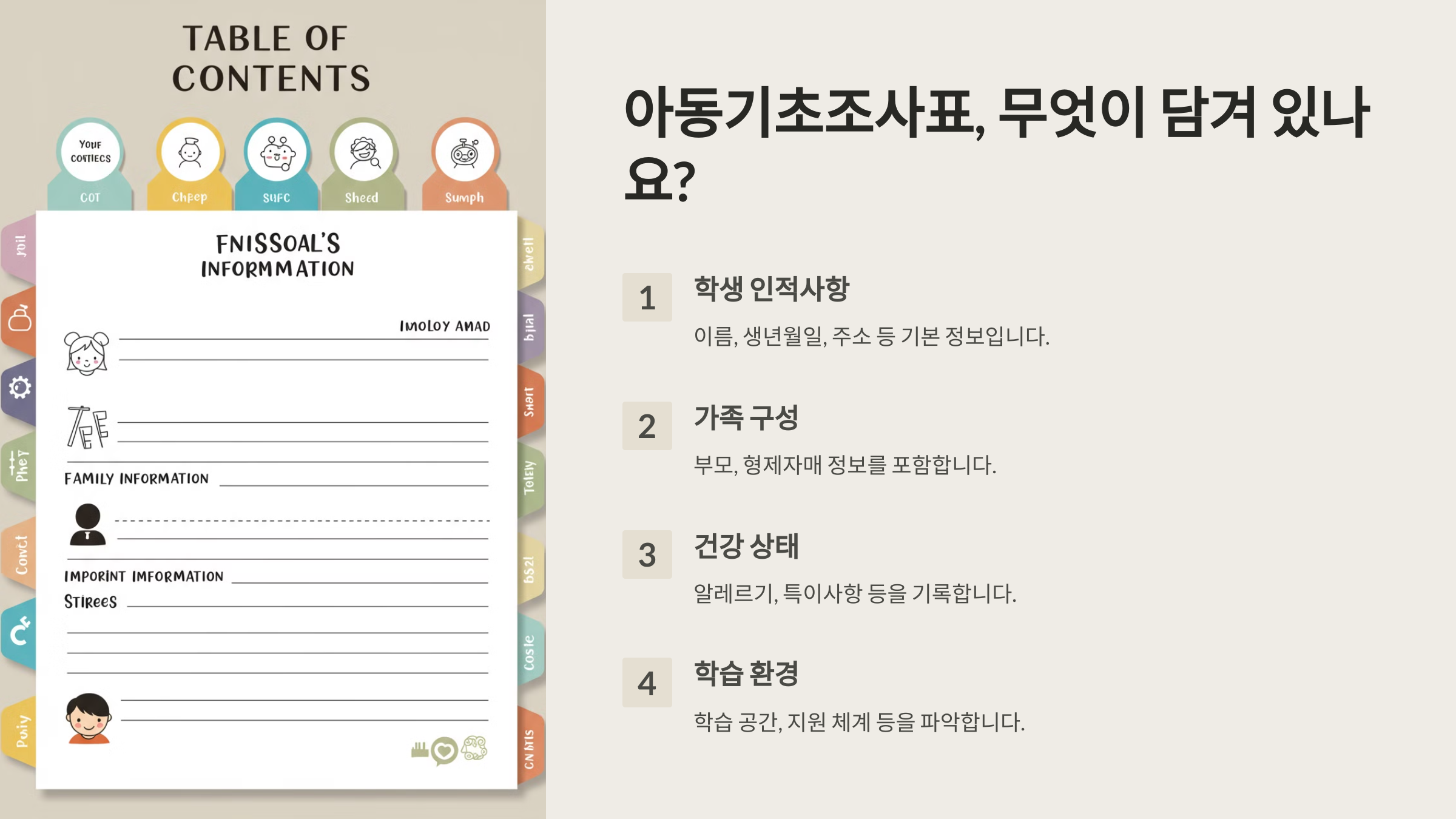 아동기초조사표란?