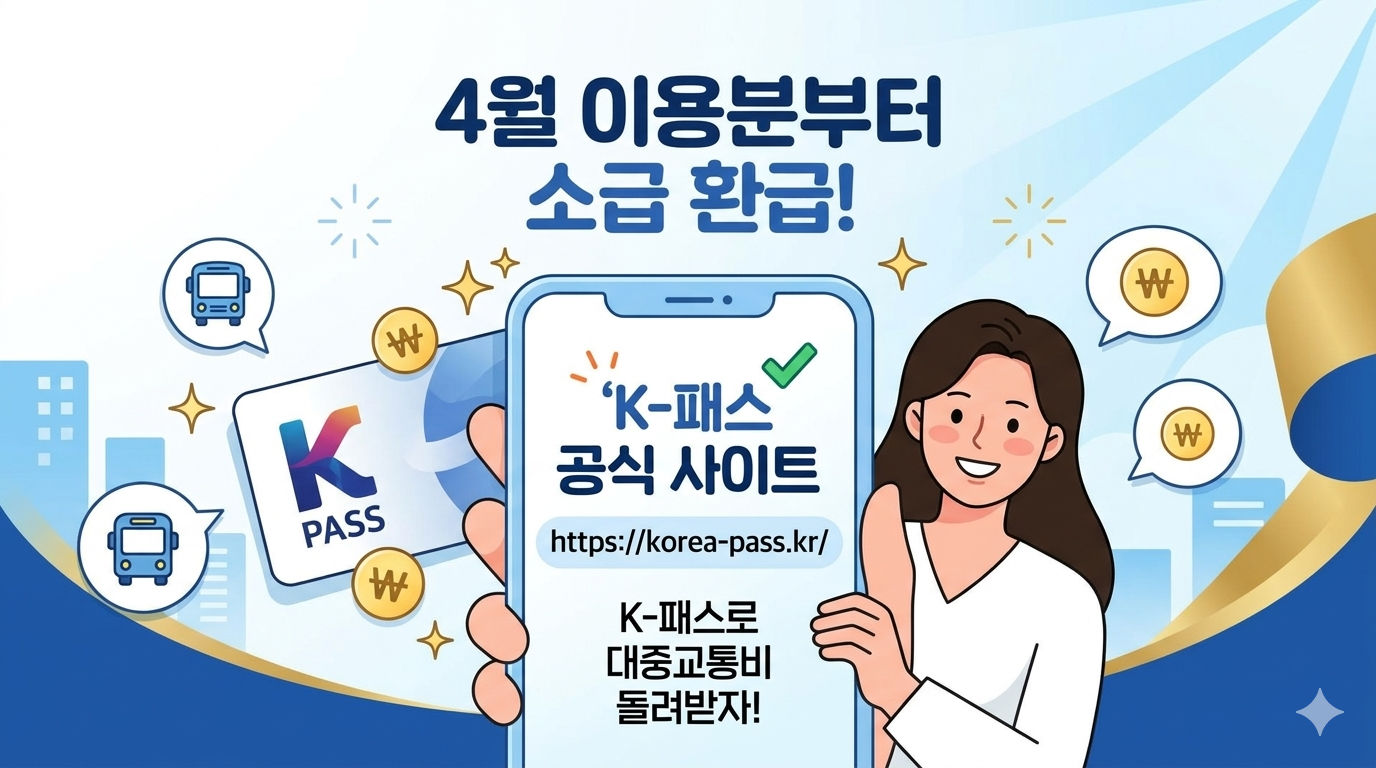 [속보] "기름값 대신 교통비 환급!" K-패스 소급 적용 및 5월 확대 총정리