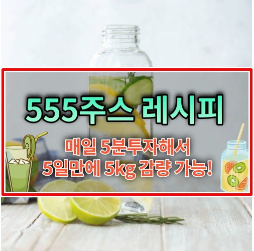 555주스 레시피