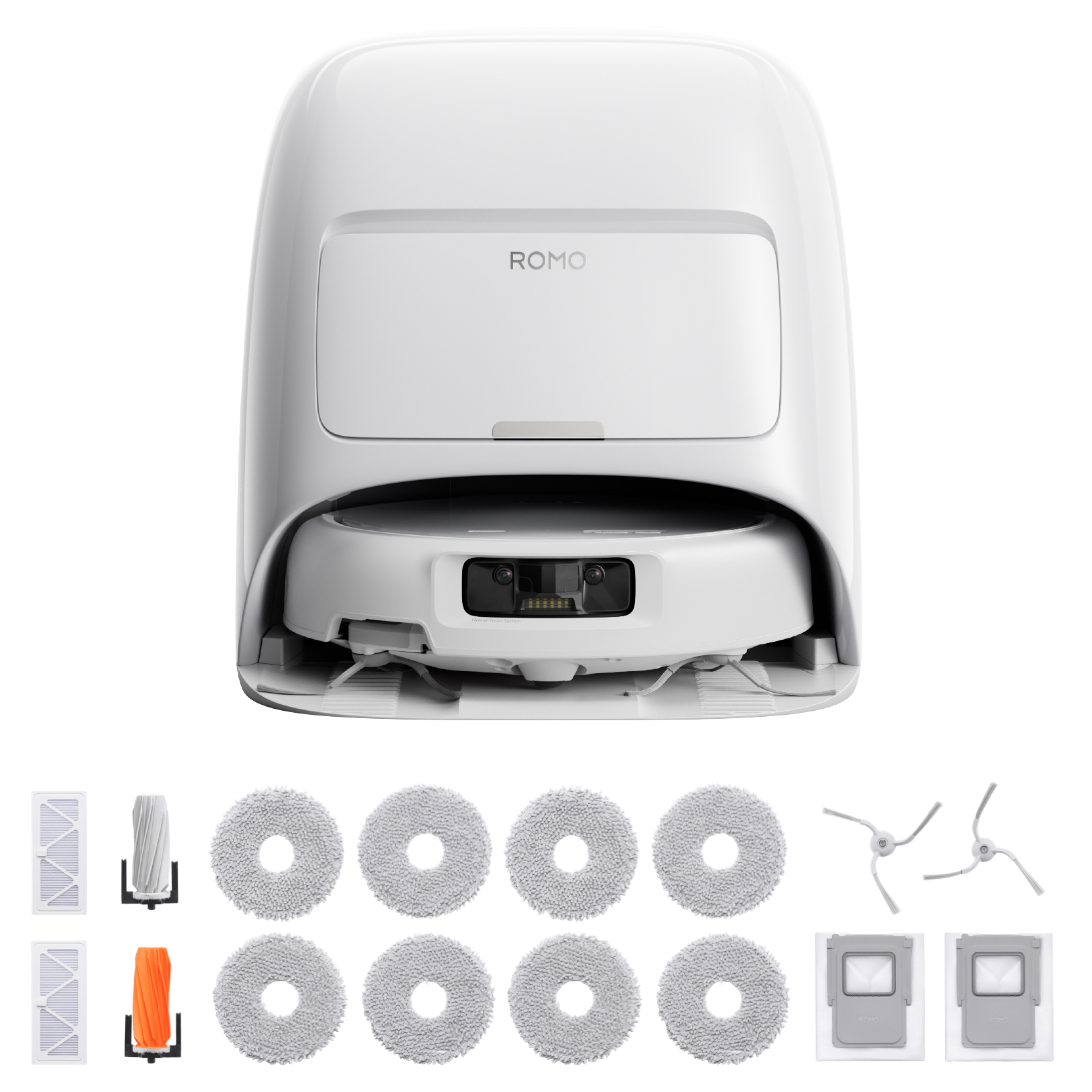 DJI ROMO S 로봇청소기 + 액세서리 키트 세트, 화이트, 단일색상, CR8F