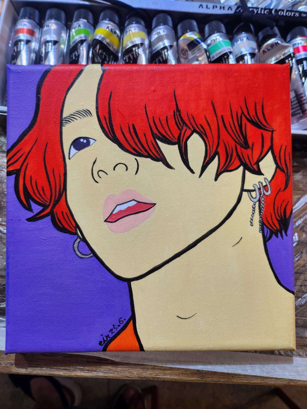 정국 팝아트 초상화