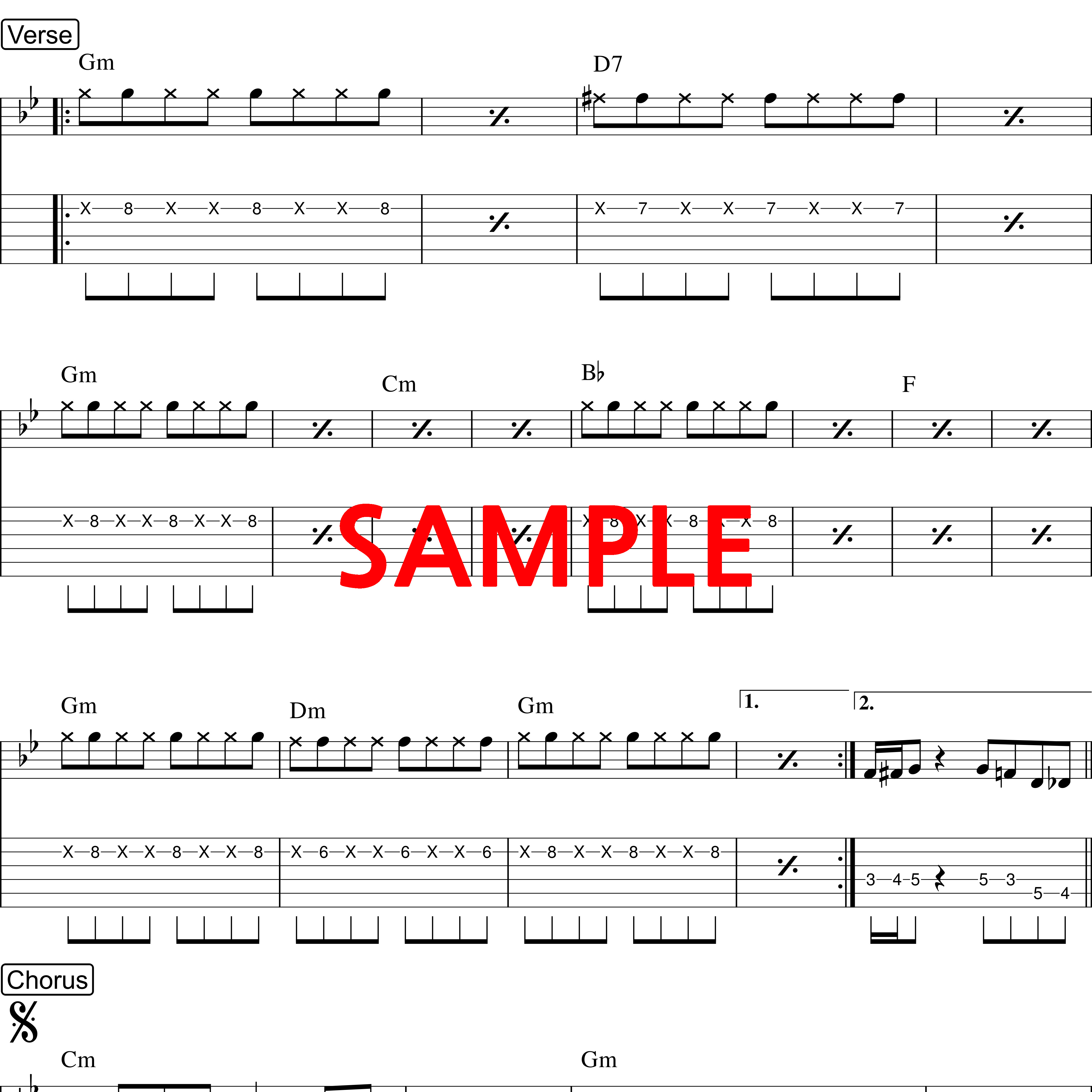 윤수일-Rose-Bruno-Mars-APT-기타레슨-TAB-타브악보-일렉기타-Guitar