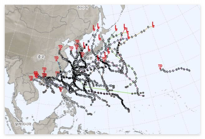 2021년 이후 여름태풍