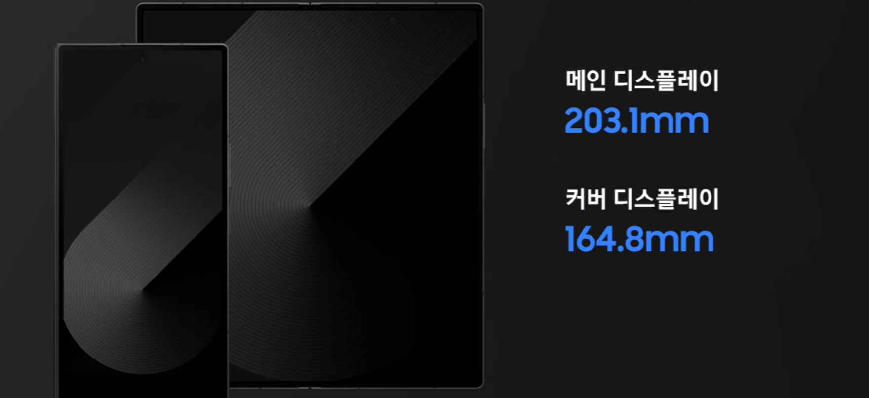 갤럭시 Z폴드 SE 화면 사이즈