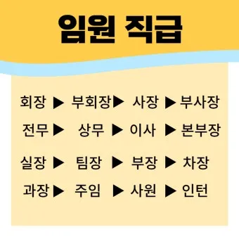 회사 직급체계 순서별 직책 직위 조직 구조 정리_18