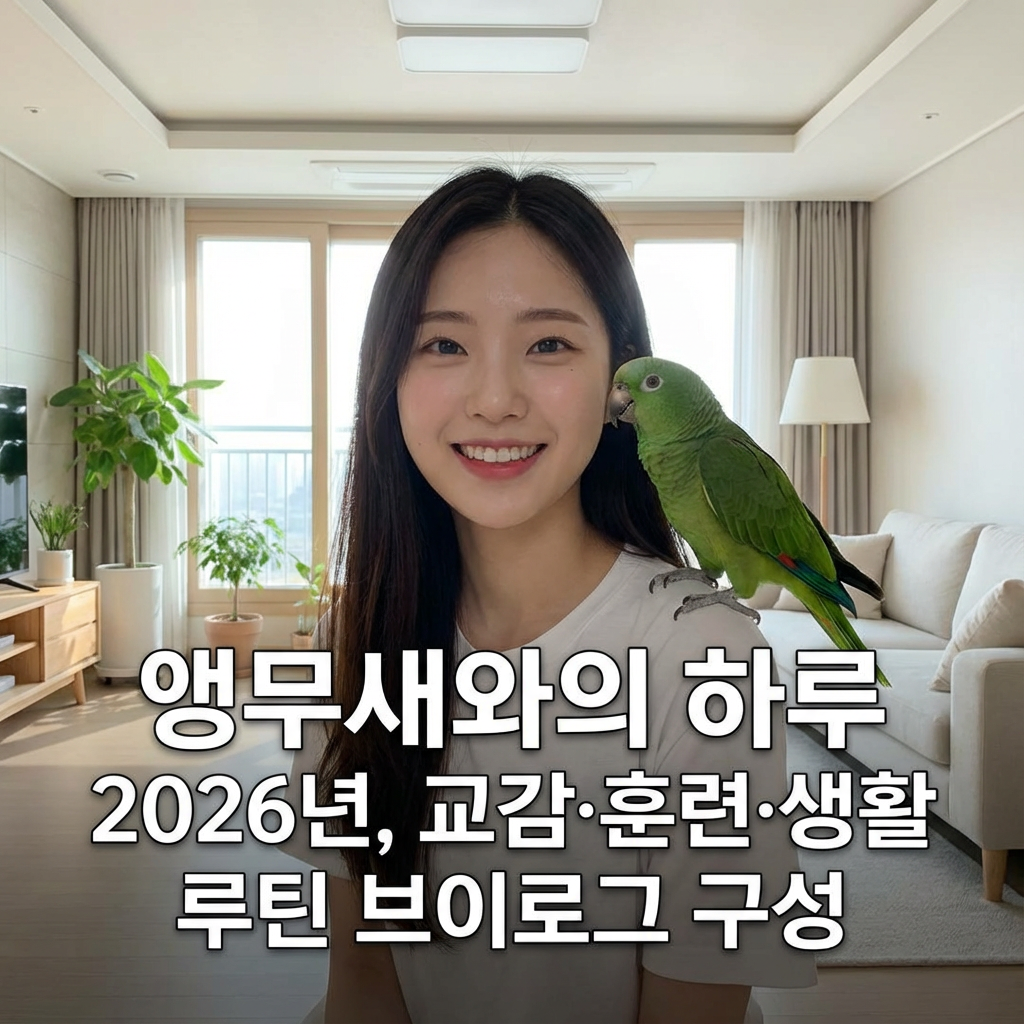앵무새와의 하루 2026년 | 교감·훈련·생활 루틴 브이로그 구성