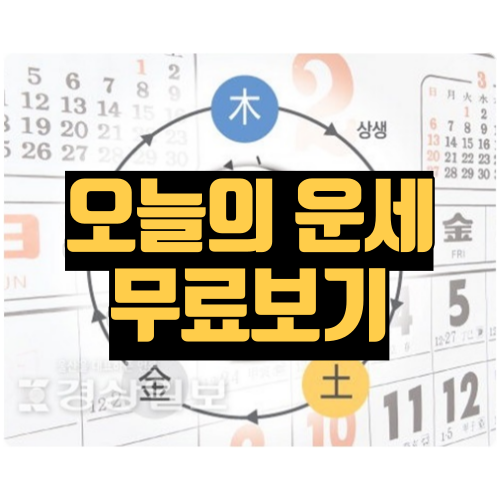 오늘의 운세 무료보기