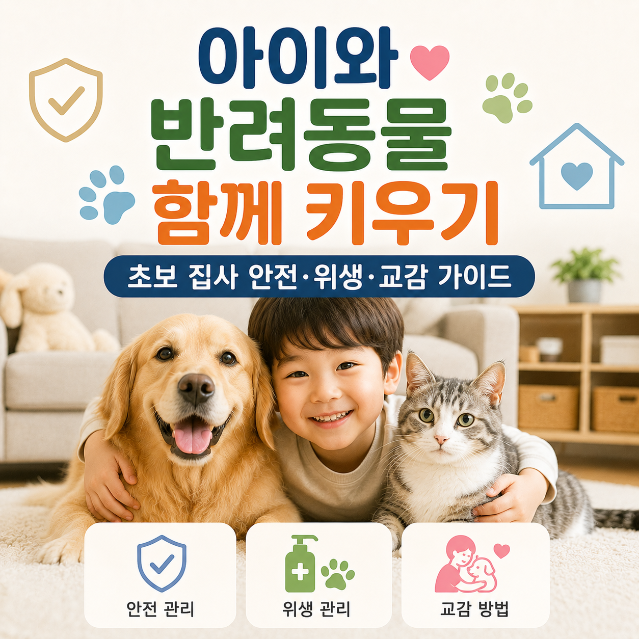 아이와 반려동물 함께 키우기