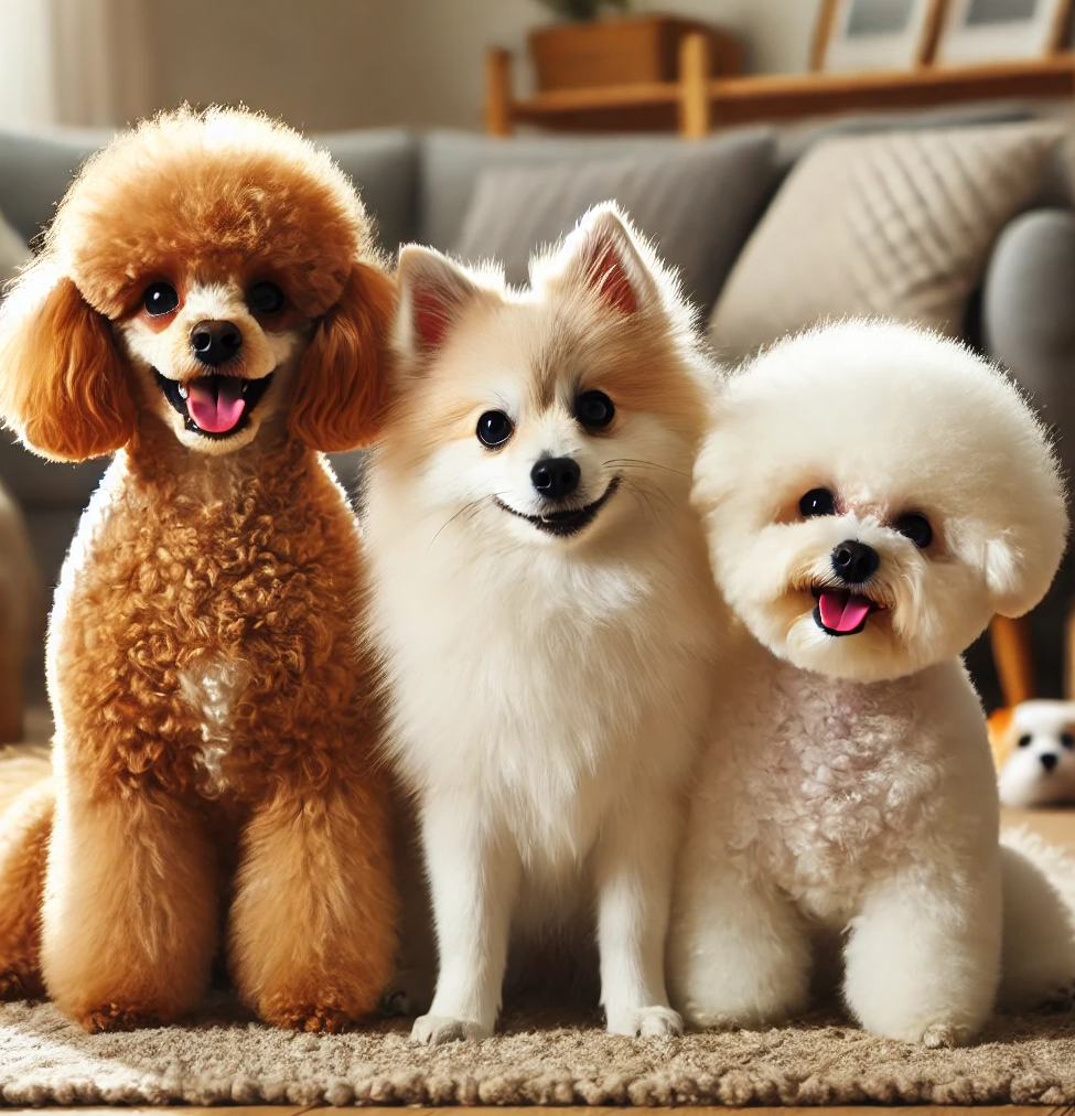 강아지 인기 견종 비교 (푸들, 포메라니안, 비숑) 관련 사진