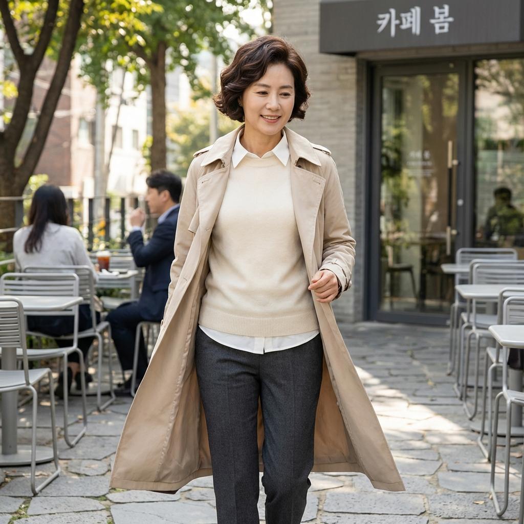 3월 꽃샘추위 이기는 50대 레이어드법