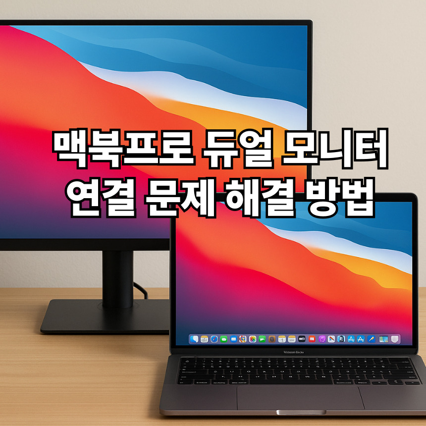 맥북프로 듀얼모니터 연결문제