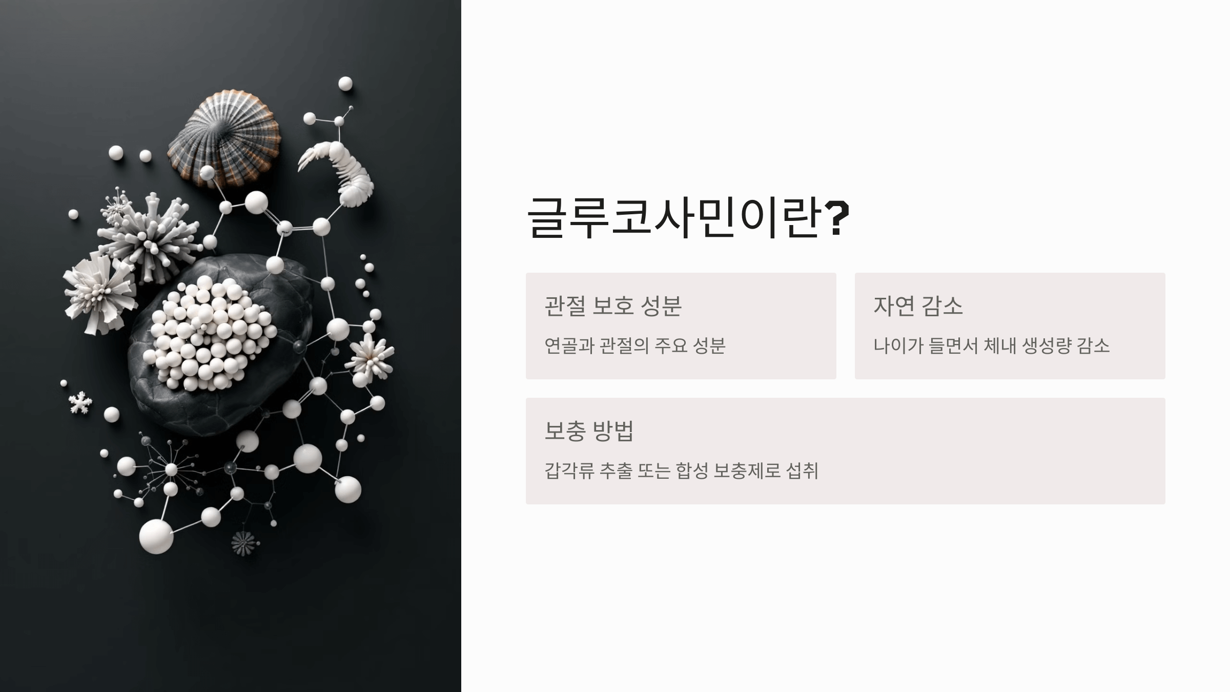 글루코사민과 관련된 사진입니다.