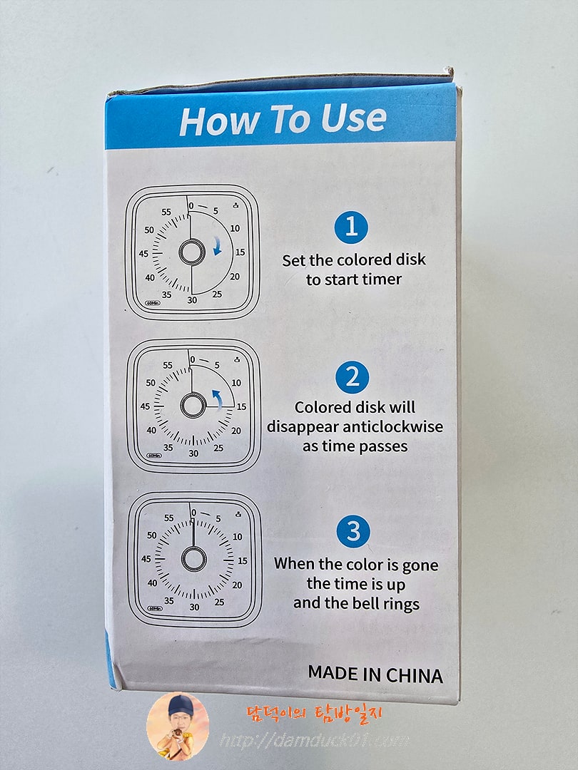 Yunbaoit VT01 업그레이드된 60분 비주얼 타이머(보호 케이스 포함) 어린이를 위한 자동 카운트다운 타이머