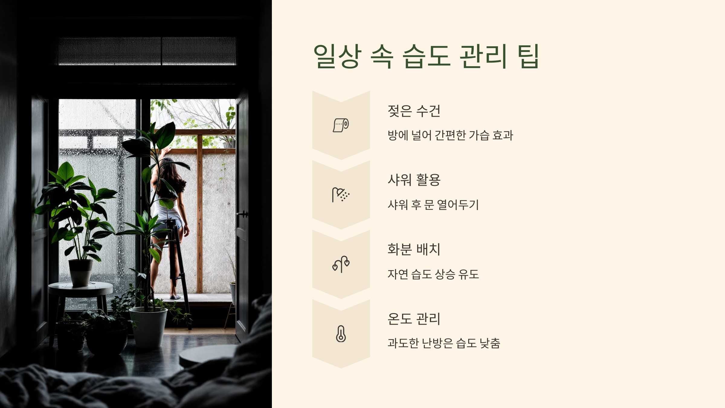 일상 속 습도 관리 팁