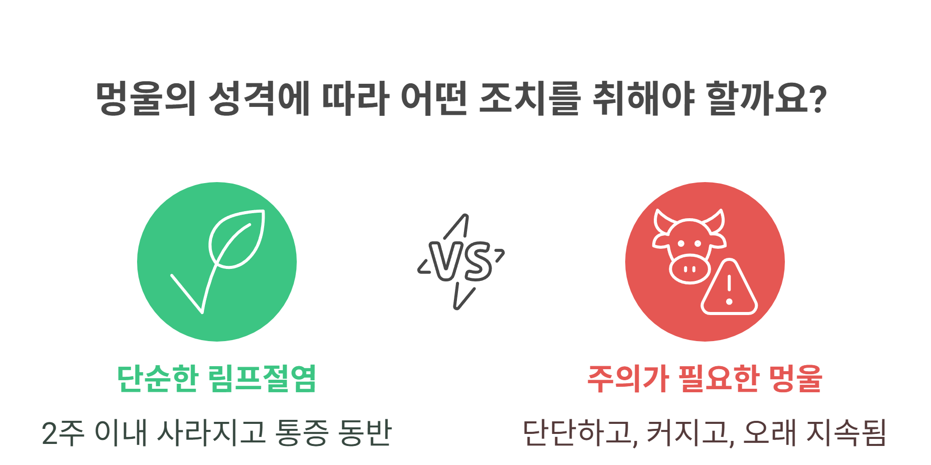 멍울 자가진단 체크리스트