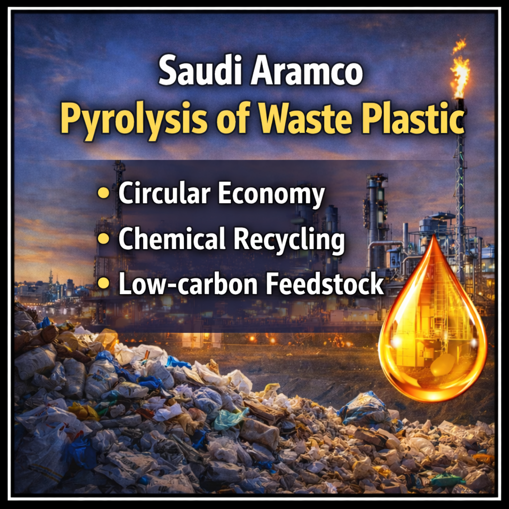 사우디아람코 폐플라스틱 열분해: 순환 경제, 화학적 재활용, 저탄소 원료