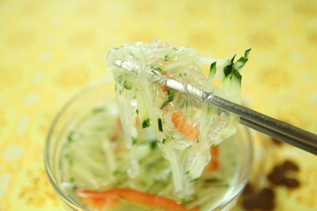 우뭇가사리 냉국 모습