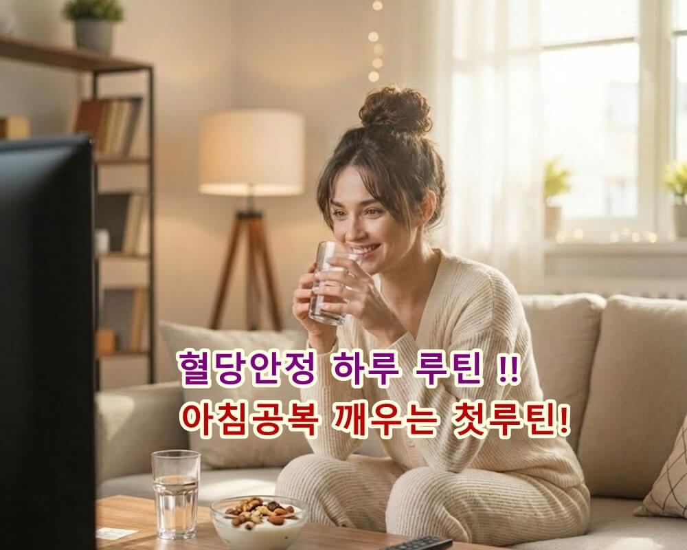 혈당을 안정시키는 하루 루틴 5단계!