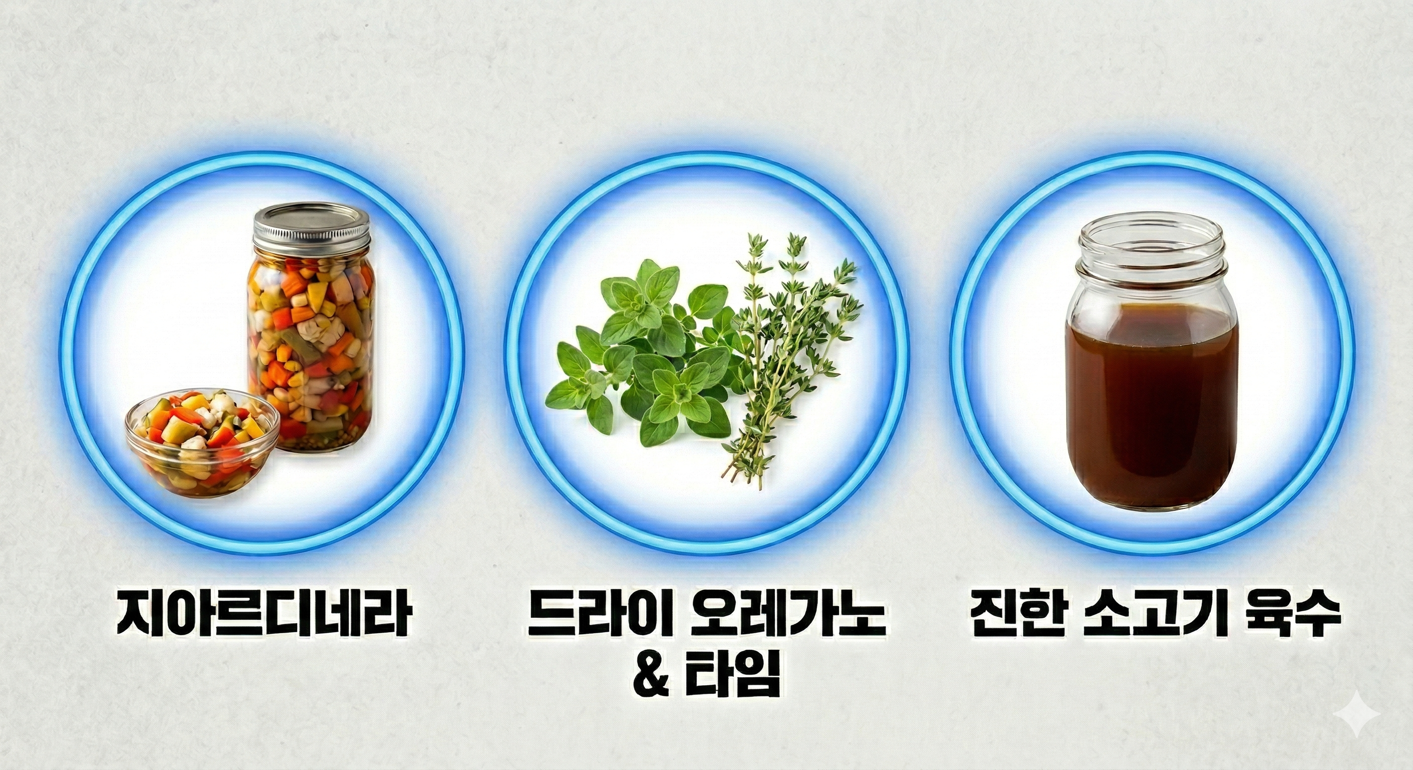 이탈리아 비프 샌드위치를 만들 때 절대 타협해서는 안 되는 재료들입니다.