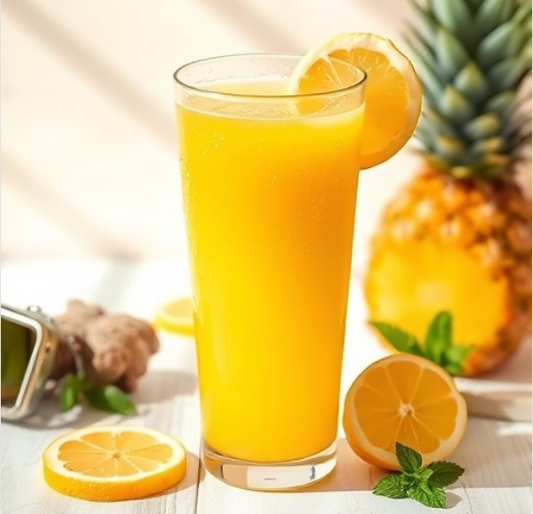 활력 충전 &amp; 만성 피로 개선을 위한 '옐로우 부스팅 주스'