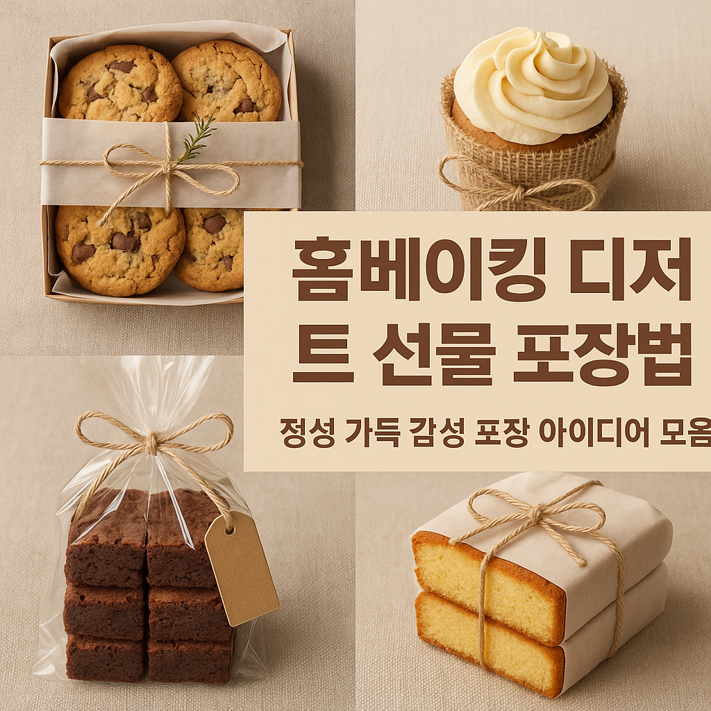 디저트 선물 포장법