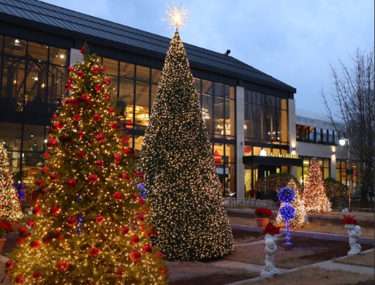 예쁜 크리스마트 트리 있는 곳