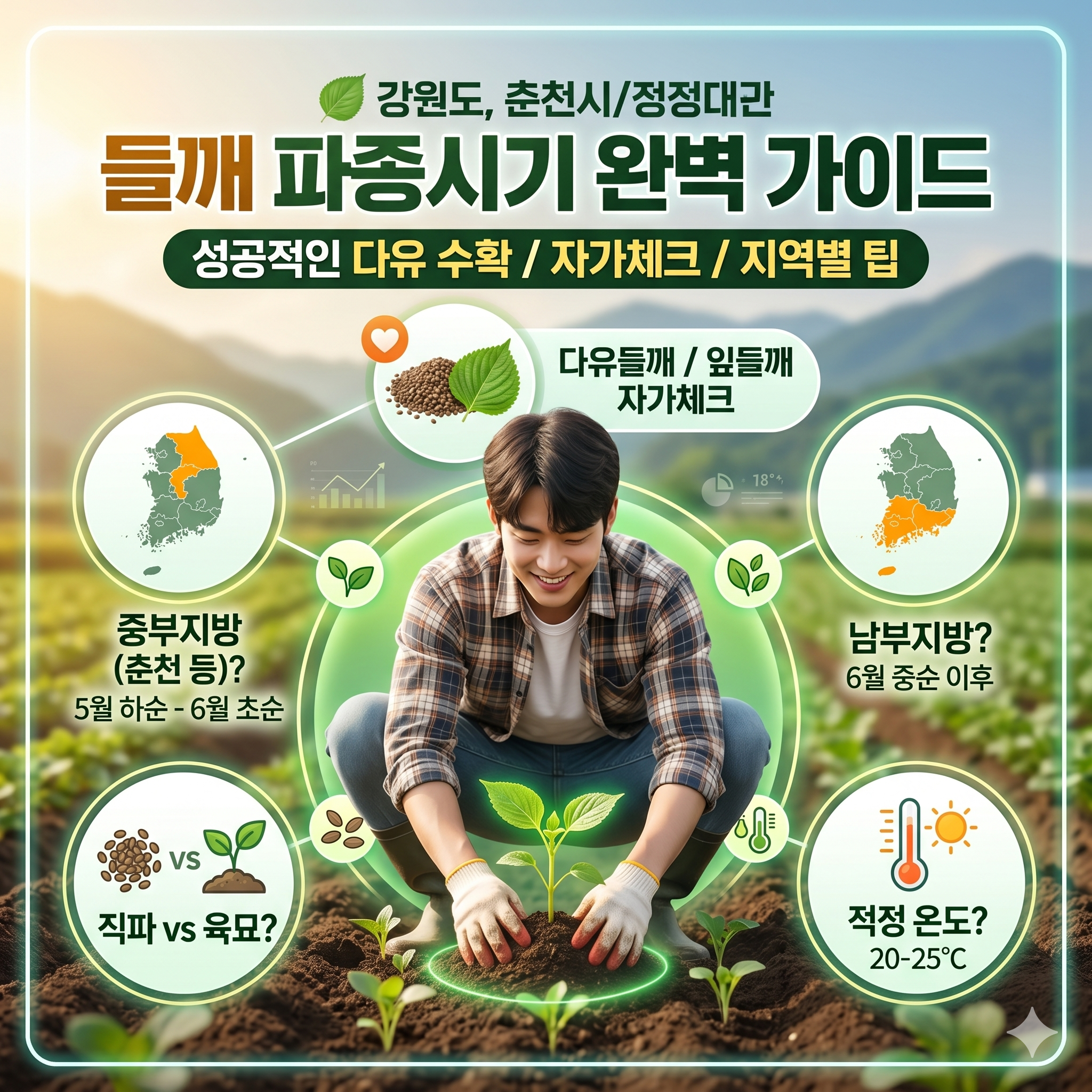 들깨 파종시기 및 다수확을 위한 지역별 재배 가이드