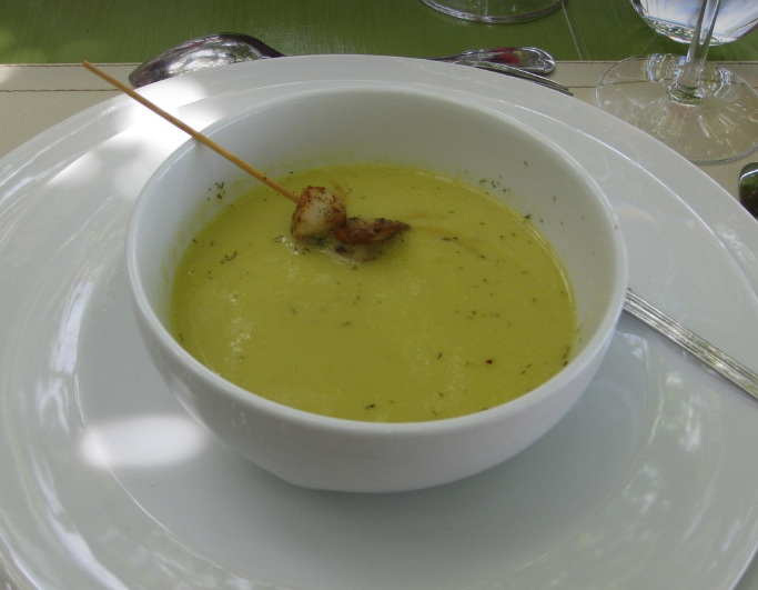 완두콩 수프의 모습