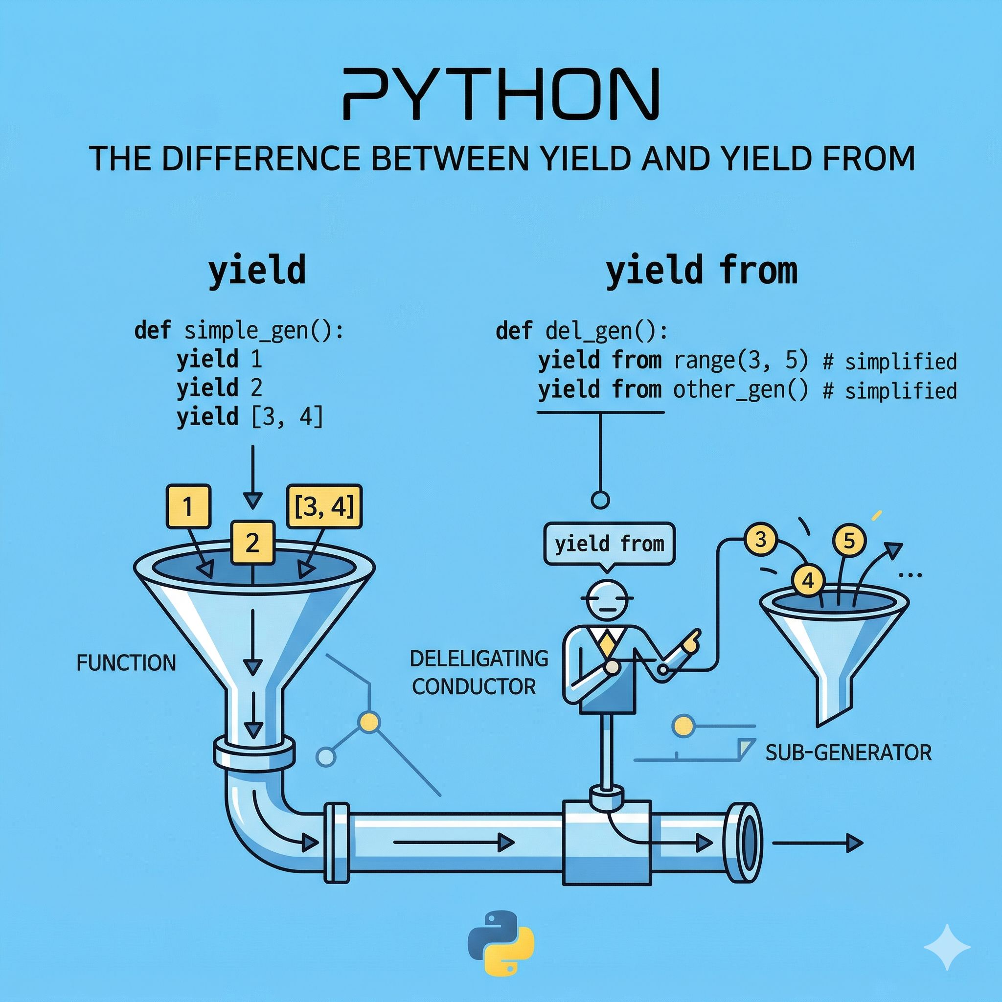yield와 yield from의 3가지 결정적 차이