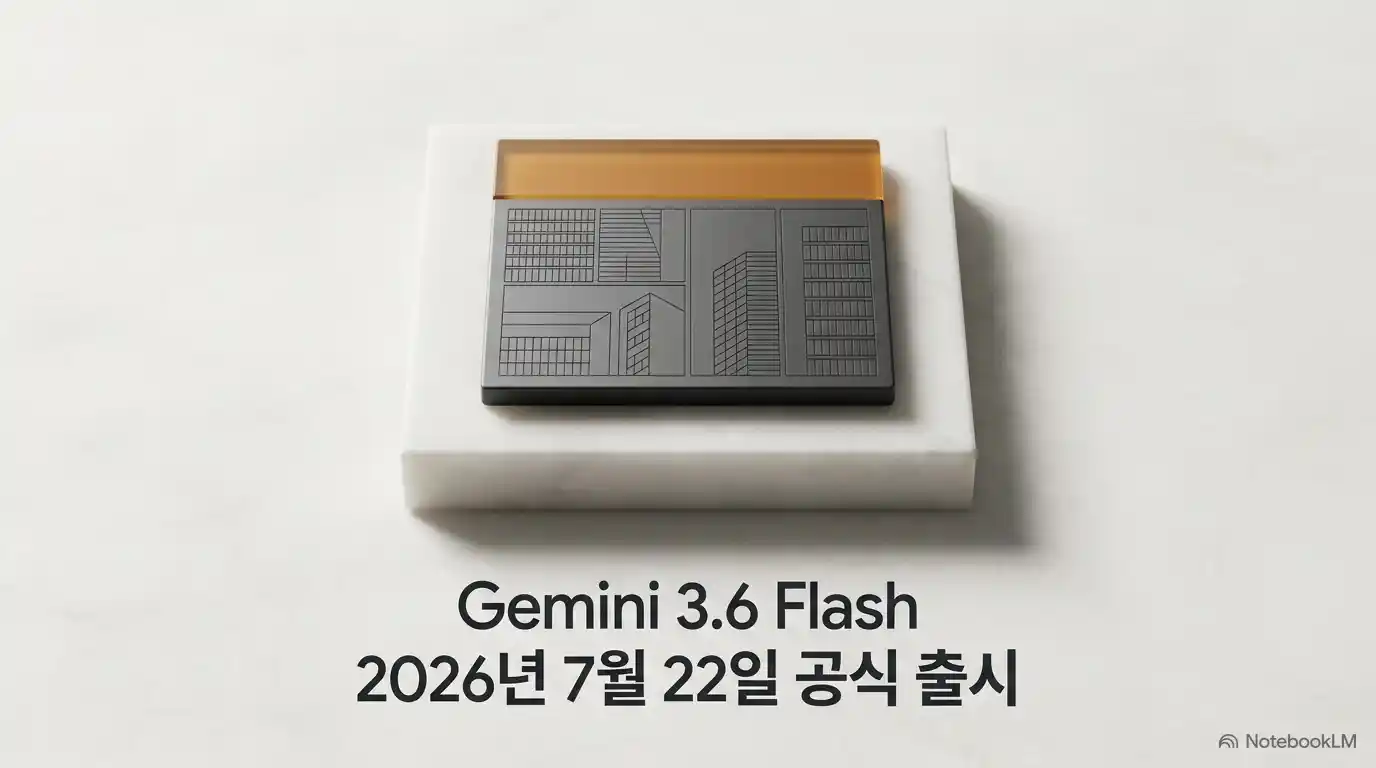 Gemini 3.6 Flash 2026년 7월 22일 공식 출시 발표 이미지