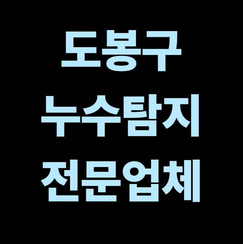 도봉구 누수탐지 전문업체