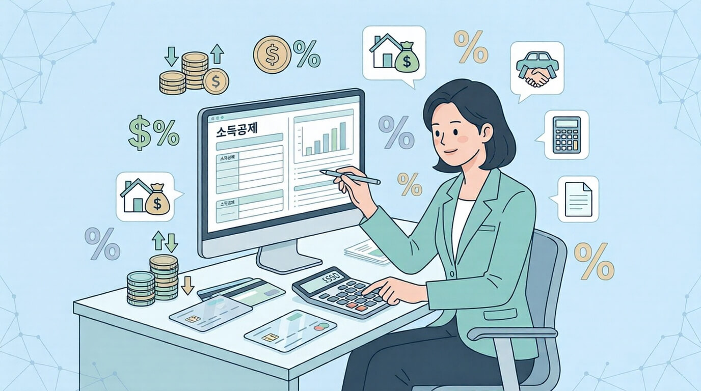 카드 소득공제 한도 계산 예시 정리｜연말정산 절세 전략