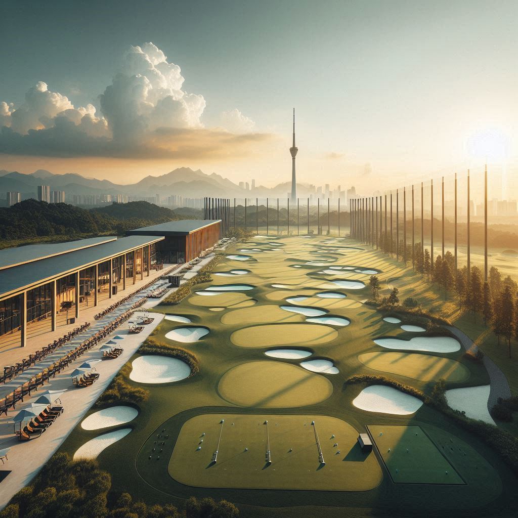 실외골프연습장 배경