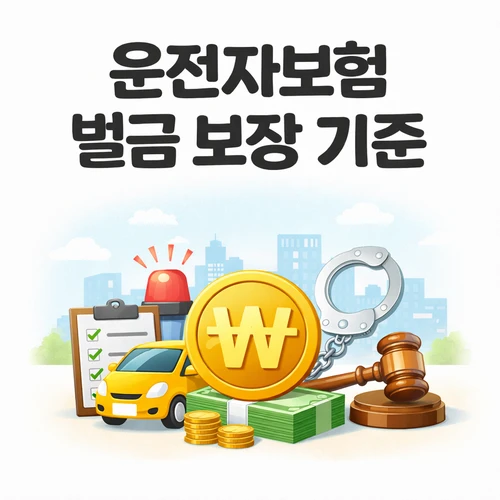 운전자보험 벌금 보장 기준과 형사합의금 지원 썸네일