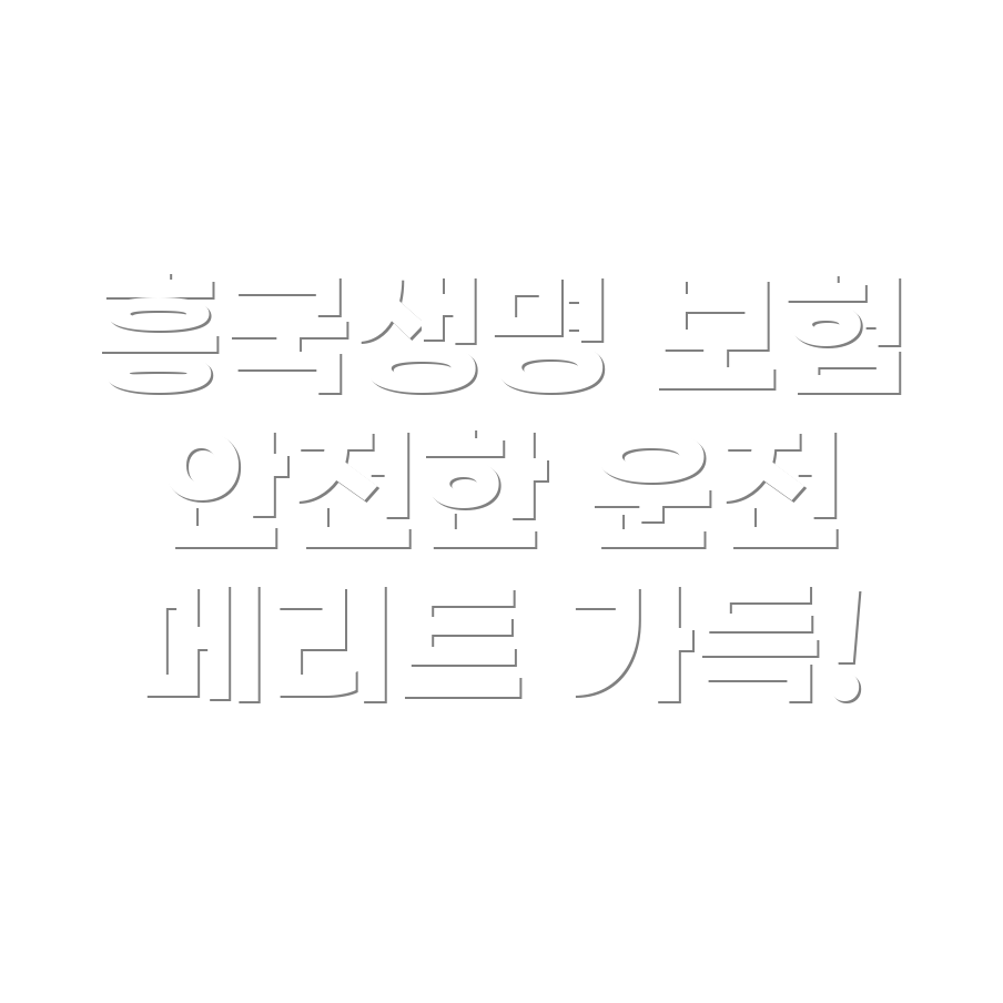 흥국생명 자동차 보험