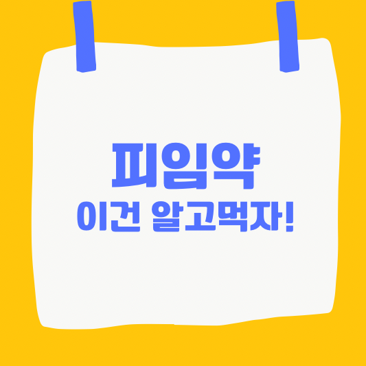 피임약 복용법과 주의사항