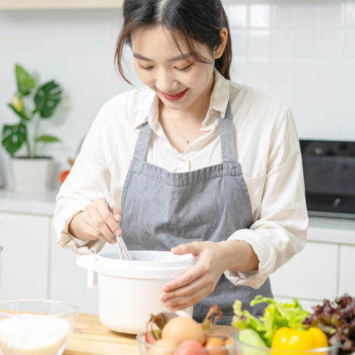 흑미밥의 맛을 살리기 위해 나물, 저염국과 조합하세요