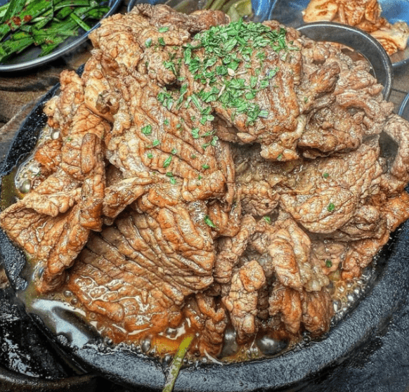 단양 맛집 "마늘석갈비막국수" 음식