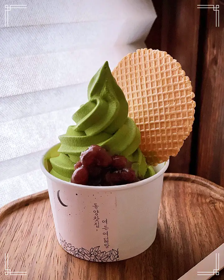 홍차 녹차 당고 양갱 모나카 디저트 특별한 인연이 있는 동양식 찻집 카페 포항 구룡포 일본인 가옥 거리 맛집