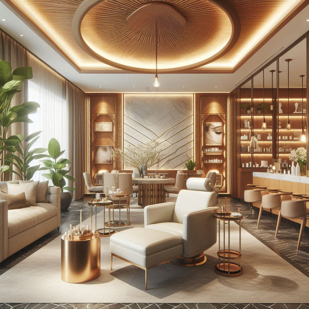 피부,체형관리 샵 배경