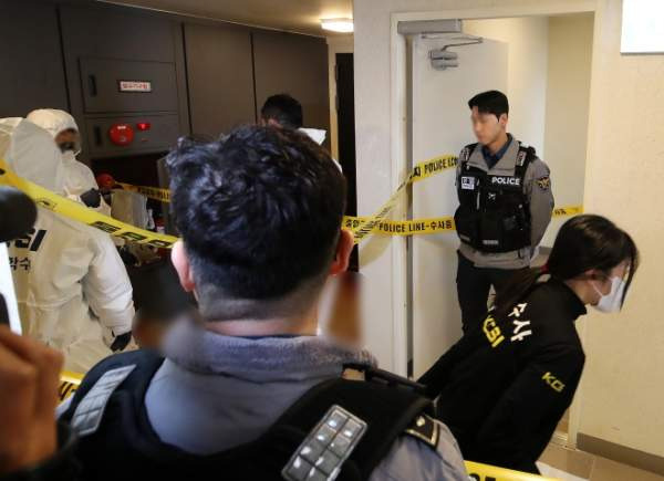 부산-항공사-기장-살해-사건-현장-경찰-조사-모습