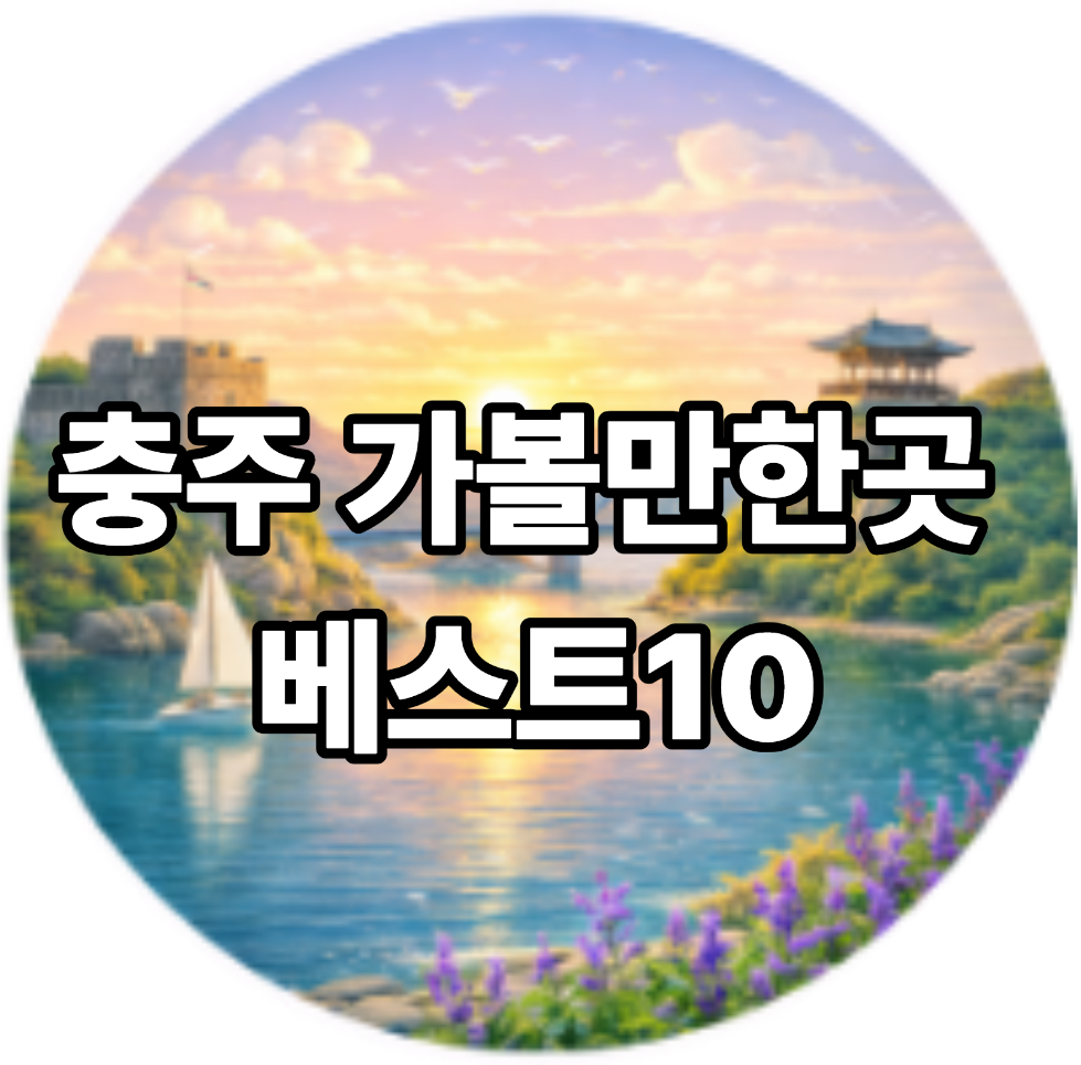 충주 가볼만한곳 베스트10