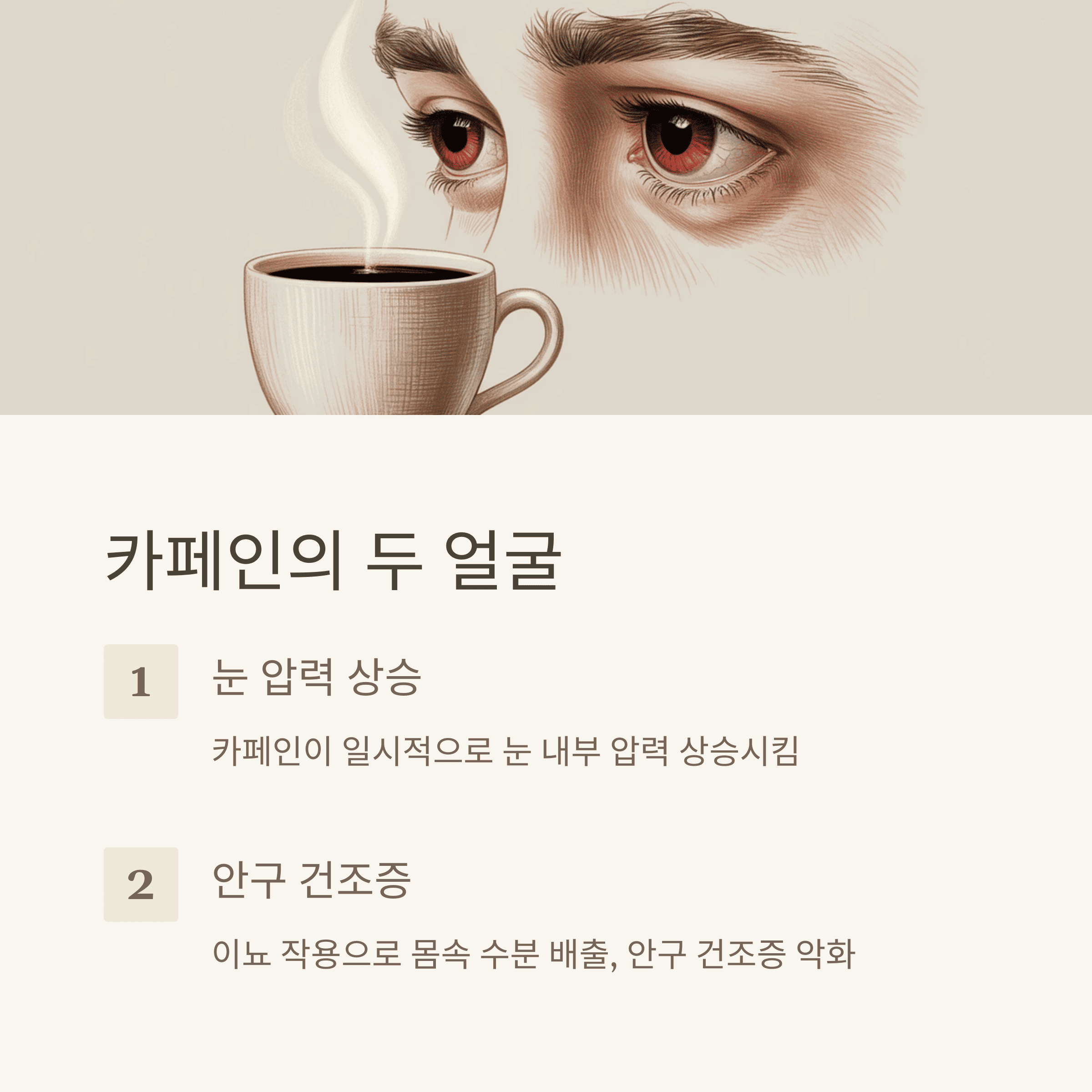 시력 망치는 인스턴트커피