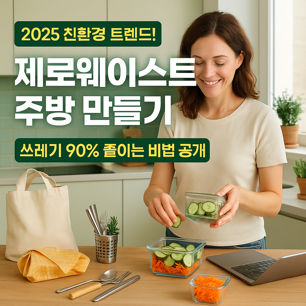 제로웨이스트 주방 만들기 - 쓰레기 없는 요리 완전정복